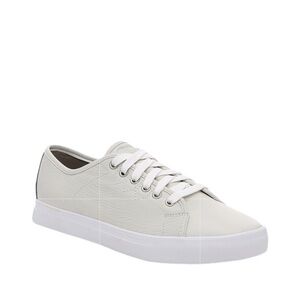 SOREL Men’s White Casual Low Top Leather Caribou Sneaker,